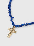 Get Lucky Necklace Blue / Gold