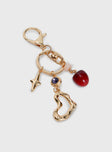 Shades Of Love Keyring Gold