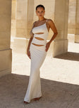 product Princess Polly Asymmetric Neckline  JGR & STN Claudia Maxi Dress White