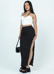 product Oscar Split Maxi Skirt Black Princess Polly  Maxi 