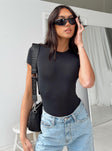 product Princes Polly Short Sleeves  Rover Bodysuit Black