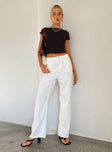 product Princess Polly High Waisted  Kalinda Denim Jeans White