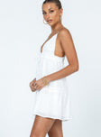 product Princess Polly Asymmetric Neckline  Dionne Mini Dress White