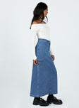 product Harben Denim Maxi Skirt Princess Polly  Maxi 