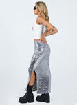 product Alyce Maxi Skirt Silver Princess Polly  Maxi 