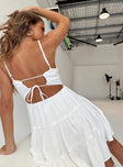 product Princess Polly Asymmetric Neckline  Summer Break Mini Dress White