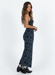 product Princess Polly Asymmetric Neckline  Cotter Maxi Dress Blue Floral