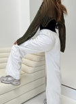 product Princess Polly Low Rise Pants  Moxam Low Rise Utility Cargo Pants White