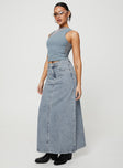 product Princess Polly McGuane Denim Midi Skirt Petite Maxi 