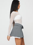 product Utility Mini Skirt Slate Princess Polly  Mini Skirts 