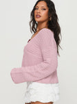 Maela Knit Cardigan Pink