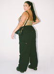 product Princess Polly Low Rise Pants  Fallout Mid Rise Cargo Pants Black Curve