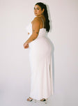 product Princess Polly Asymmetric Neckline  Maci Maxi Dress White Curve