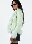 Jacket Faux suede material Faux fur detail Twin hip pockets