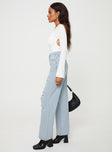 product Princess Polly Mid Rise  Bilston Boyfriend Jeans Light Wash Denim