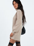 product Princess Polly High Neck  Mellow Sweater Dress Cream