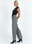 product Princess Polly High Waisted Pants  Alizzi Pant Grey Pinstripe