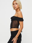 product Princess Polly  Loire Off Shoulder Top Black