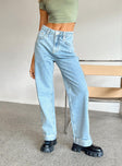 product Princess Polly High Waisted  Ollie Straight Leg Jean Light Wash Denim