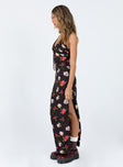 product Princess Polly High Neck  Brailey Maxi Dress Black Multi