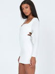 product Princess Polly Asymmetric Neckline  Nolan Mini Dress White