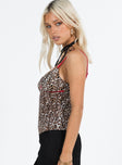 product Princess Polly Sleeveless Square Neck  Ramos Top Leopard