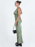 product Princess Polly Asymmetric Neckline  Madon Maxi Dress Sage