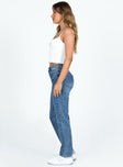 product Princess Polly High Waisted  Marsher Slouch Jeans Mid Wash Denim