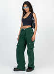 product Princess Polly Mid Rise  Paige Mid Rise Cargo Jean Denim Green Petite