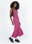 product Princess Polly Crew Neck  Lynsey Midi Dress Fuchsia