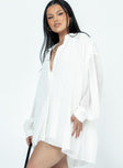 product Princess Polly High Neck  Tune In Shirt Dress White