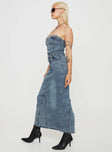 product Princess Polly Square Neck  Kasim Denim Maxi Dress Blue