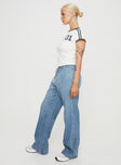 product Princess Polly High Waisted  Maves Denim Drawstring Pants Mid Wash