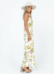 product Princess Polly Sweetheart Neckline  Emily Maxi Dress White / Yellow Floral