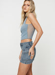 product Zakai Cargo Denim Mini Skirt Light Blue Denim Princess Polly  Mini Skirts 