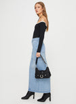 product Markanna Denim Midi Skirt Light Wash Princess Polly  Maxi 