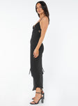 product Princess Polly Asymmetric Neckline  Tramell Maxi Dress Black