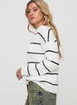 Hazie Knit Sweater White