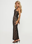 product Princess Polly Crew Neck  Romani Lace Maxi Dress Black