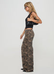 Princess Polly High Waisted  Top Model Jeans Leopard