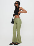 Jinxed Pant Green Stripe