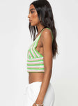 Knit crop top Fixed wide shoulder straps, v-neckline Good stretch, unlined 