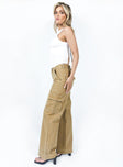 product Princess Polly High Waisted  Dust Dancing Cargo Pant Camel