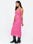 product Princess Polly High Neck  Sariah Midi Dress Pink Floral