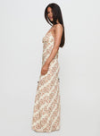 Sugar Plum Maxi Dress Beige