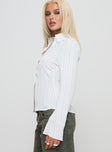 Aldgate Long Sleeve Top White