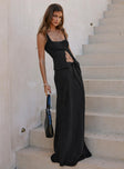 product Mercer Linen Blend Maxi Skirt Black Princess Polly  Maxi 