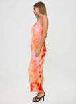 product Princess Polly Crew Neck  Lars Maxi Dress Orange Multi