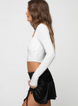 product Princess Polly Full Sleeves Cowl  Killian Long Sleeve Top White