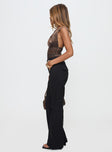 Aislyn Flare Pant Black